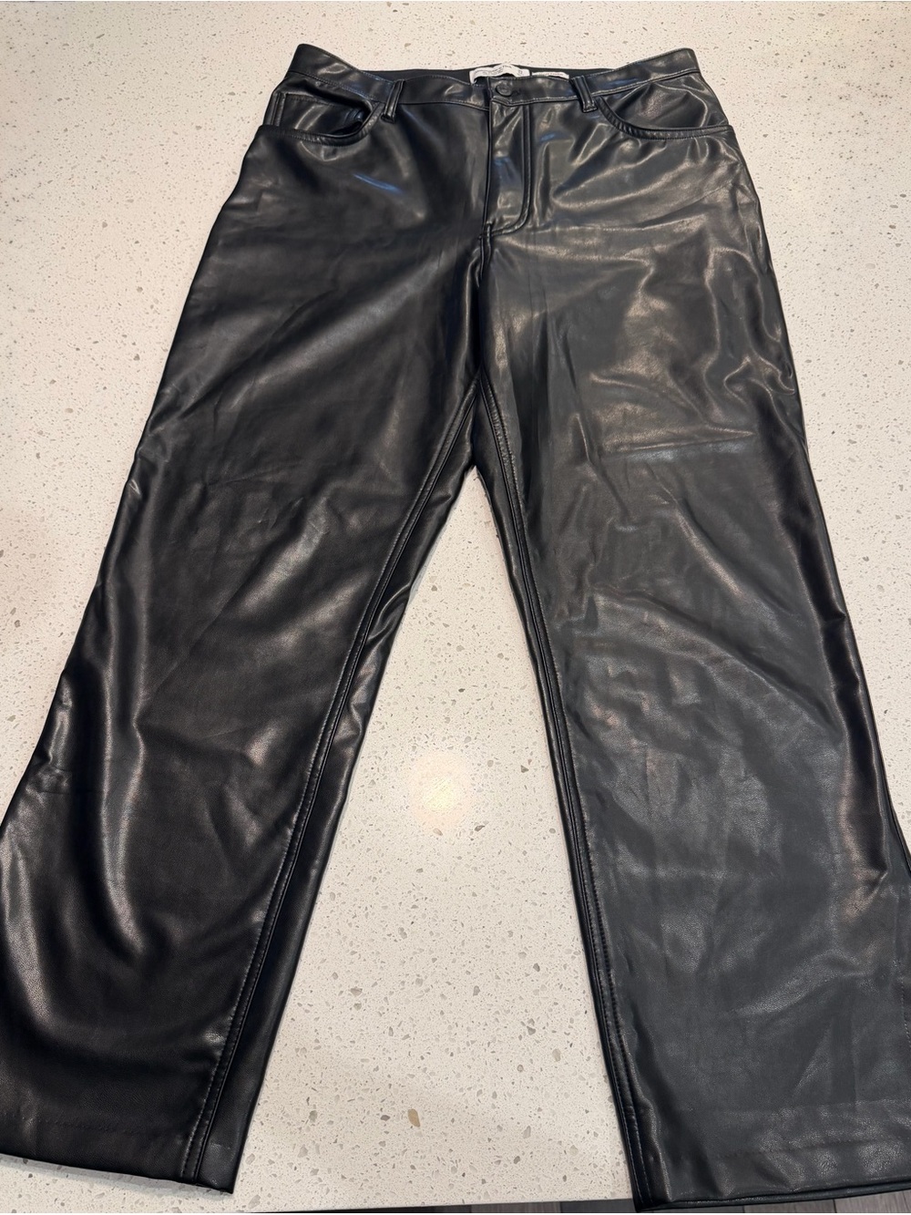 Abercrombie & Fitch Navy and White Label High-Rise Jeans